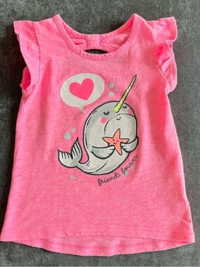 Carter’s Girls Narwhal Shirt Size 3T